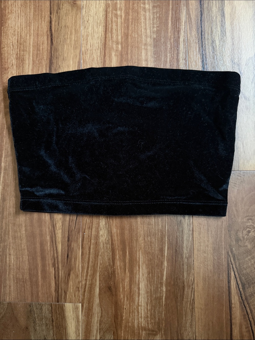 Bershka Black Velvet Tube Top